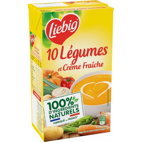 Liebig Soupe aux 10 légumes et crème fraîche