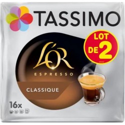 TASSIMO L’OR ESPRESSO Classique LOT 2x16 208g