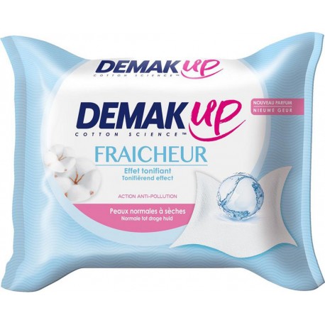 Demak Up Fraîcheur Effet Tonifiant Peaux Normales à Sèches x25 Lingettes