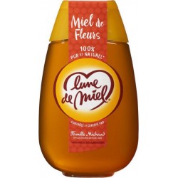 Lune de Miel 100% Pur et Naturel Miel de Fleurs 500g (lot de 4)