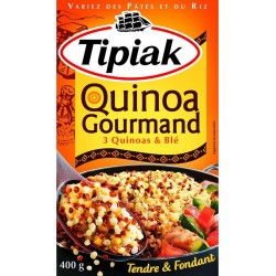 Tipiak Quinoa Gourmand 3 Quinoas & Blé Tendre & Fondant 400g (lot de 4)