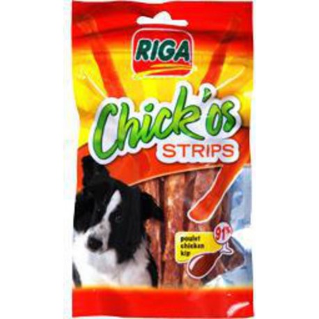 Riga Chick'os - Strips poulet pour chiens 100g
