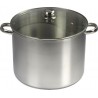 Baumalu Cocotte Marmite Faitout 19L diam 32cm + couvercle acier inoxydable