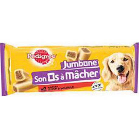 Pedigree Jumbone - Son Os à mâcher bœuf et volaille pour chiens le sachet de 2 - 180g