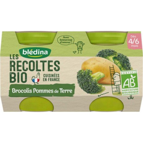Blédina Les Récoltes Bio Brocolis Pommes de Terre