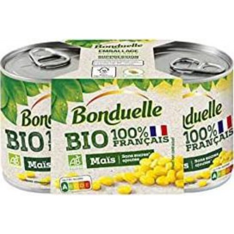 BONDUELLE maïs bio 2x140g