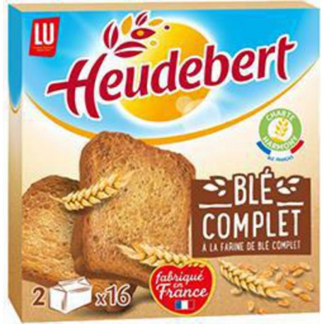 Heudebert Biscottes au blé complet