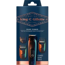 KING C GIL KCG TONDEUSE A BARBE + rasoir + 3 sabots