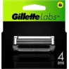 GILLETTE X4 LAMES LABS 4 recharges