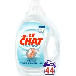 LE CHAT SENSITIVE LESSIVE 0% PEAUX TRES SESIBLES x44 2.2L