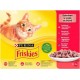 Purina Aliments Pour Chat Friskies Mix Poulet Veau Agneau Canard 12x85g 1.02Kg