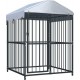 NC Chenil Extérieur Avec Toit Pour Chiens 120 X 120 X 150 Cm Vidaxl