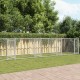 NC Cage Pour Chien Avec Portes Gris 10x2x1,5 M Acier Galvanisé Vidaxl