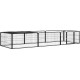 NC Parc Pour Chien 8 Panneaux Noir 100x50cm Acier Enduit De Poudre Vidaxl