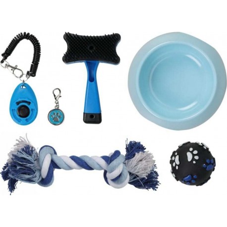 NC Ensemble De Jeu Et De Soins Pour Chien 6 Pcs Pets Collection