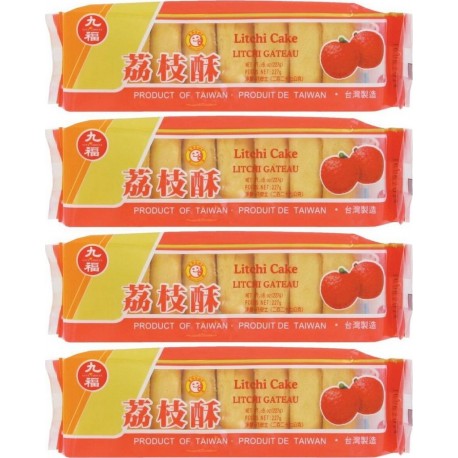 NC Gâteaux Taïwanais Fourrés Au Litchi 227g (8 Pièces)/sachet 4 Paquets les 4 sacs de 0g