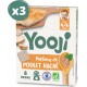 Yooji Portions De Poulet Haché Bio Pour 24 Repas Bébé Dès 4-6 Mois x3 240g