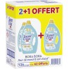 SUPER CROIX Lessive Liquide Bora Bora Fleur de Monoï et Lait d'Aloé Vera lot de 3 bidons de 5.67L