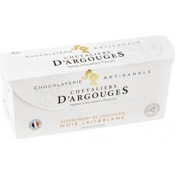 Chevaliers d’Argouges assortiment de Chocolats Noir Lait Blanc 355g