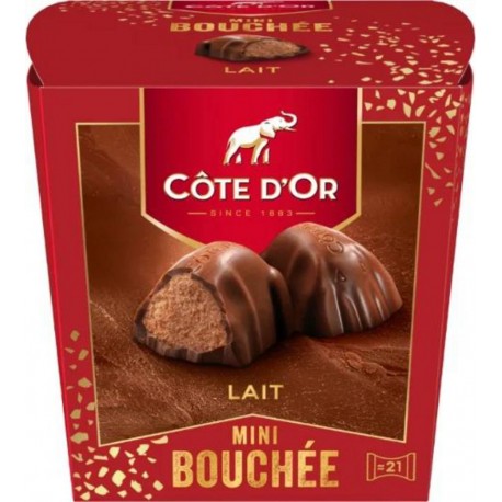 Boite de chocolat Côte d'Or Bouchée au lait 197g
