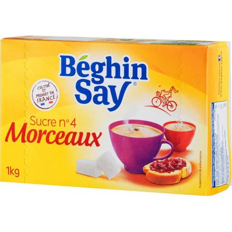 Béghin Say Sucre n°4 168 morceaux 1Kg (lot de 6)