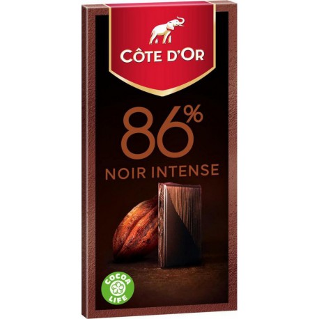 Côte d'Or Noir Intense 86% 100g (lot de 10)