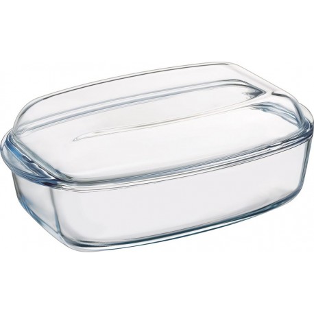 Pyrex Cocotte rectangulaire en verre 3L