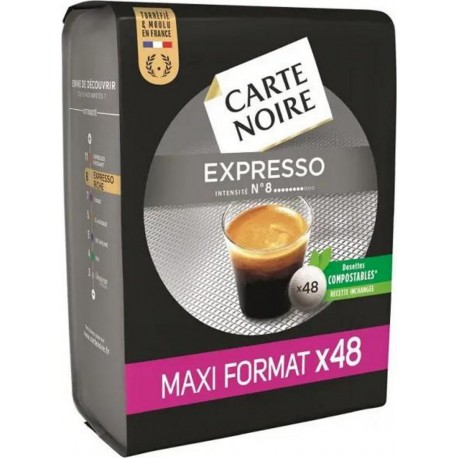 Carte Noire expresso classic dosettes type senséo N°8 x48 336g