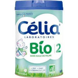 CELIA BIO 2 800g - Lait en Poudre 2e Age - Nourrisson de 6 à 12 mois