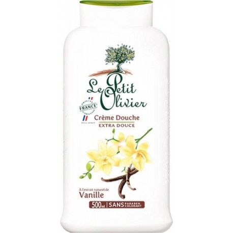 Le Petit Olivier Crème de Douche Extra Douce à l’Extrait Naturel de Vanille 500ml