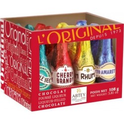 Abtey Chocolat fourré liqueur x12 bouteilles 108g