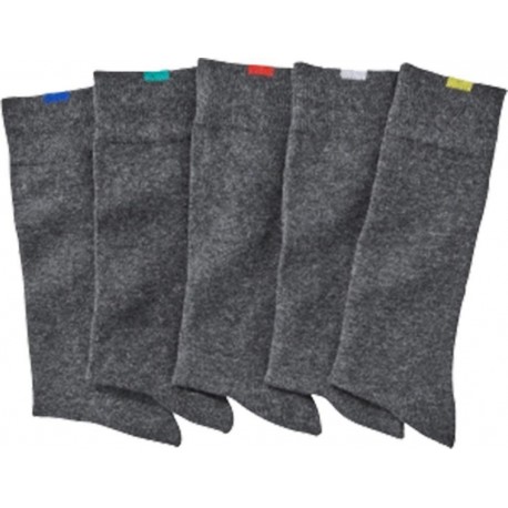 Dim Eco Mi Chaussettes Gris Taille 39 à 42 (lot de 5 paires)