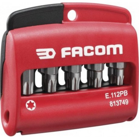 Facom BOÎTE DE 10 EMBOUTS TORX E.112PB