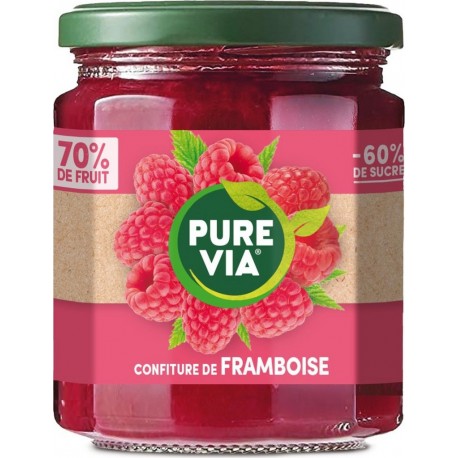 PURE VIA Confiture de framboise 300g