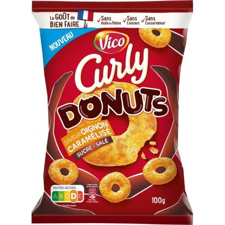 CURLY Chips Donuts Oignons Caramélisés 100g
