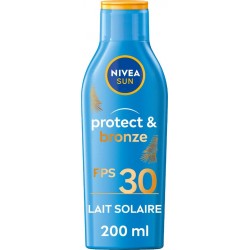 NIVEA Crème solaire Lait Corps Spf 30 Activateur de Bronzage Résistant a l'Eau Sun le facon de 200ml