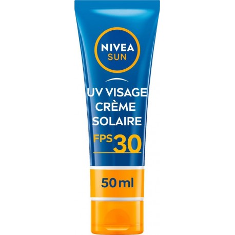 NIVEA Crème solaire Crème Visage Spf 30 Hydratante Sun le tube de 50ml