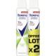 REXONA Déodorant spray homme Anti-transpirant Body Heat Actived 72H lot de 2 flacons de 200ml