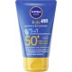 NIVEA Crème solaire Lait Enfant Spf 50+ Protection et Hydrate Peau Sensible Sun le tube de 50ml