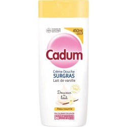 CADUM Crème douche Surgras Douceur Lait Vanille Huile d'Amande Douce Bio 450ml