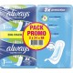 ALWAYS Serviettes Hygiéniques avec Ailettes Ultra Day Taille 1 lot de 2 paquets de 22 serviettes