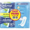 ALWAYS Serviettes Hygiéniques avec Ailettes Ultra Day Taille 1 lot de 2 paquets de 22 serviettes