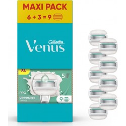 GILLETTE Lames de rasoir Pour Femme Comfort Glide Sensitive Venus lot de 9 recharges