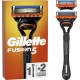 GILLETTE Rasoir Fusion 5 Pour Homme 3 Lames le paquet avec 1 manche + 2 recharges de lames