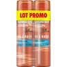 GILLETTE Gel à Raser Homme Hydratant Beurre de Cacao Fusion lot de 2 flacons de 200ml