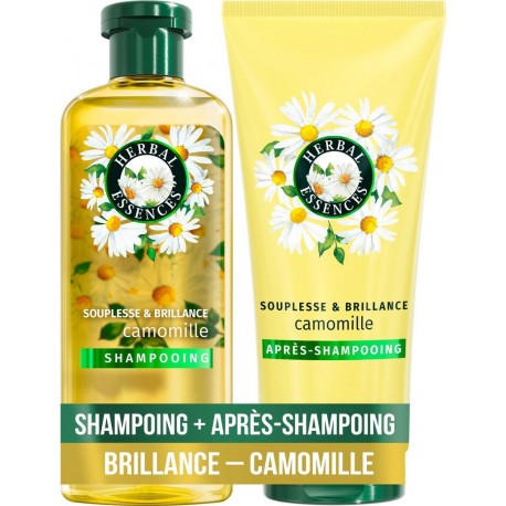 HERBAL ESSENCES Shampooing + Après Shampoing Camomille lot de 2