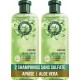 HERBAL ESSENCES Shampoing Apaise Cheveux secs Aloé vera Sans tensioactifss lot de 2 flacons de 250ml