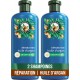 HERBAL ESSENCES Shampoing Réparation Huile D'argan Vegan lot de 2 flacons de 250ml