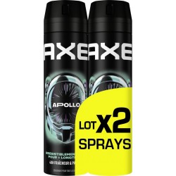 AXE Déodorant spray Anti-transpirant Apollo 48h lot de 2 sprays
