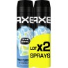 AXE Déodorant spray Homme Anti-transpirant Ice Cool 48h lot de 2 sprays